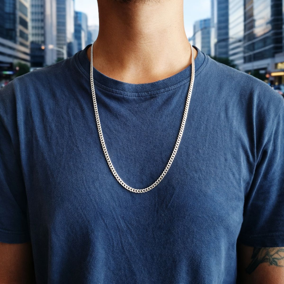 JOYAS MYTOKE - Cadena Grumet 70 cm Plata Fina 925 Hombre Masculino