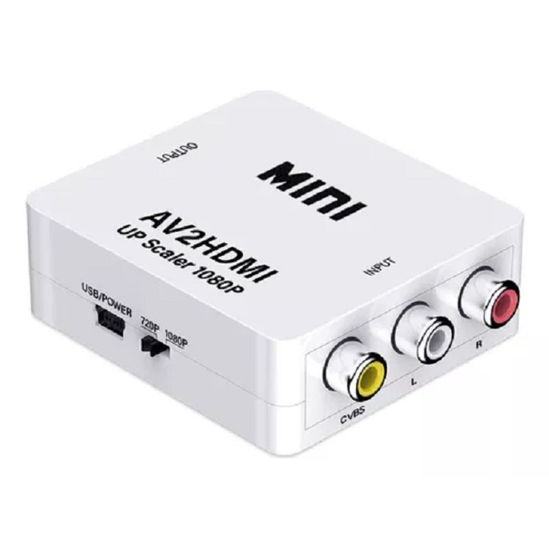 GENERICO - Adaptador Conversor Av Rca Análogo A Hdmi Digital 297005