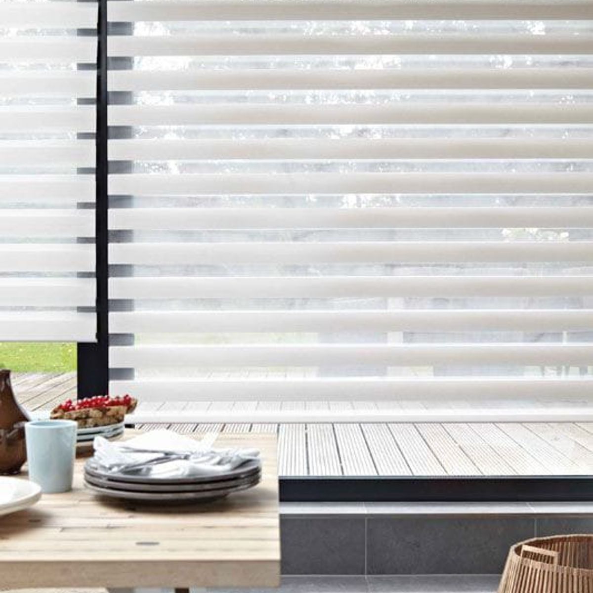 GENERICO - Cortina duo roller de 180x200 blanca