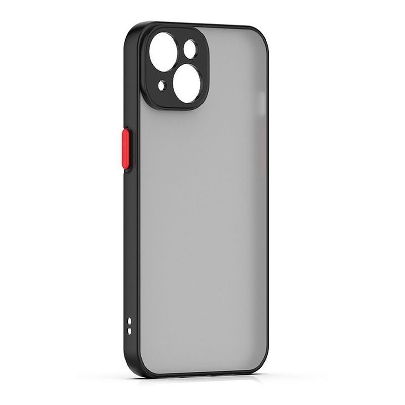 GENERICO - Carcasa Semi Transparente Negro Para iPhone 14 - Negro - Negro