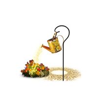 Regadera Hueca Solar Led Decorativa con Cascada Impermeable