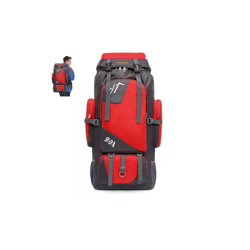 GENERICO - Mochila De Camping Viaje Senderismo De Montañis Exterio 90l