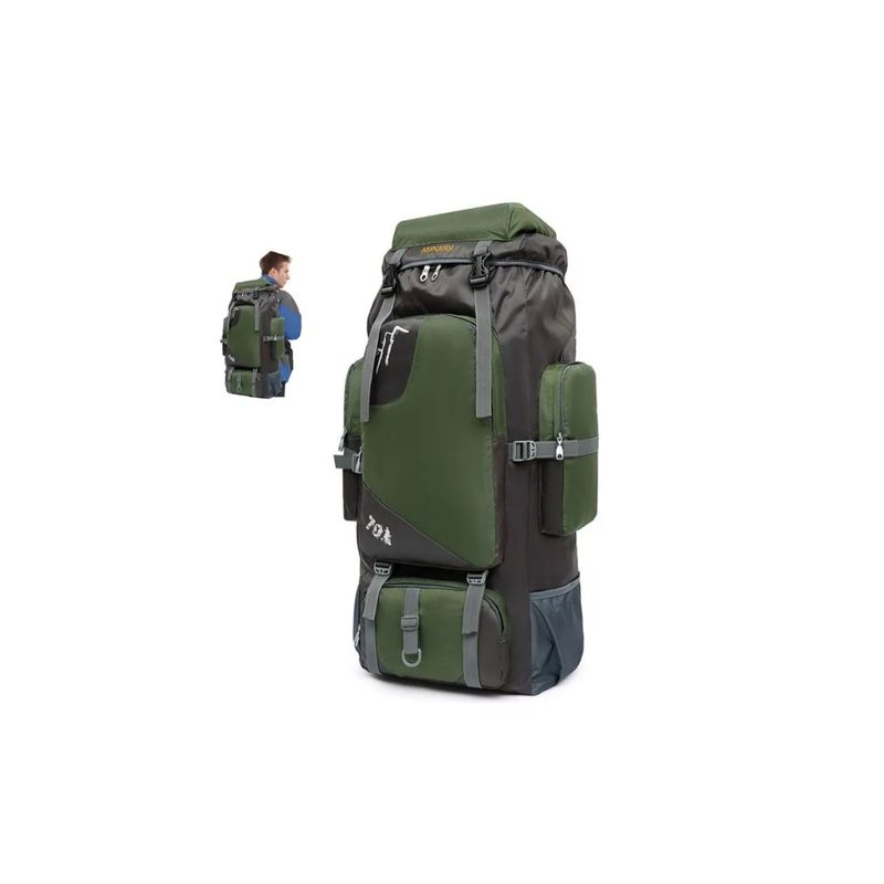 GENERICO - Mochila De Camping Viaje Senderismo De Montañis Exterio 90l