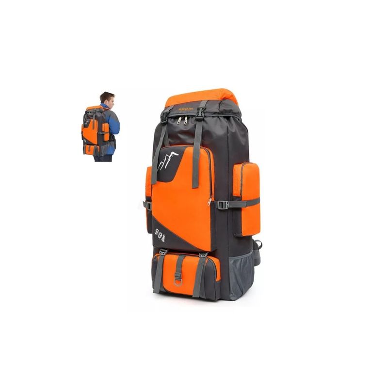 GENERICO - Mochila De Camping Viaje Senderismo De Montañis Exterio 90l