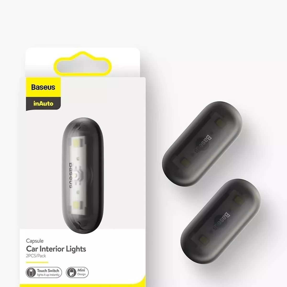 BASEUS - Pack 2 Luces Interiores De Auto - Baseus Inauto