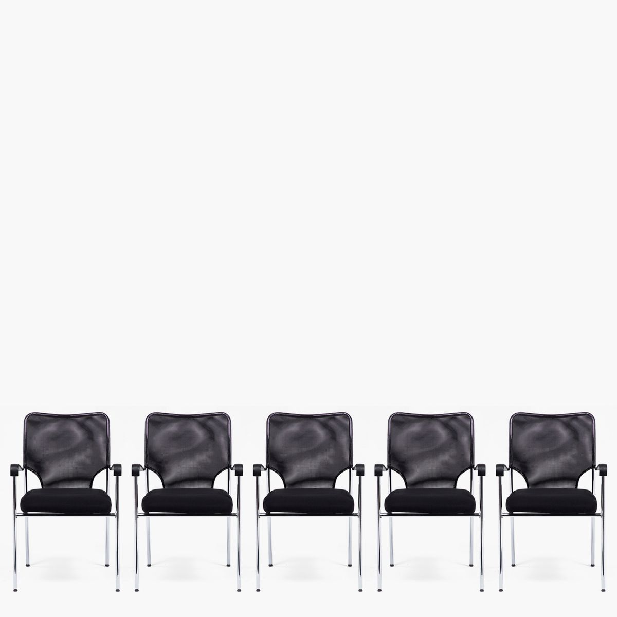 FORM OFFICE - Pack 5 Sillas Visita Strong Negro Form