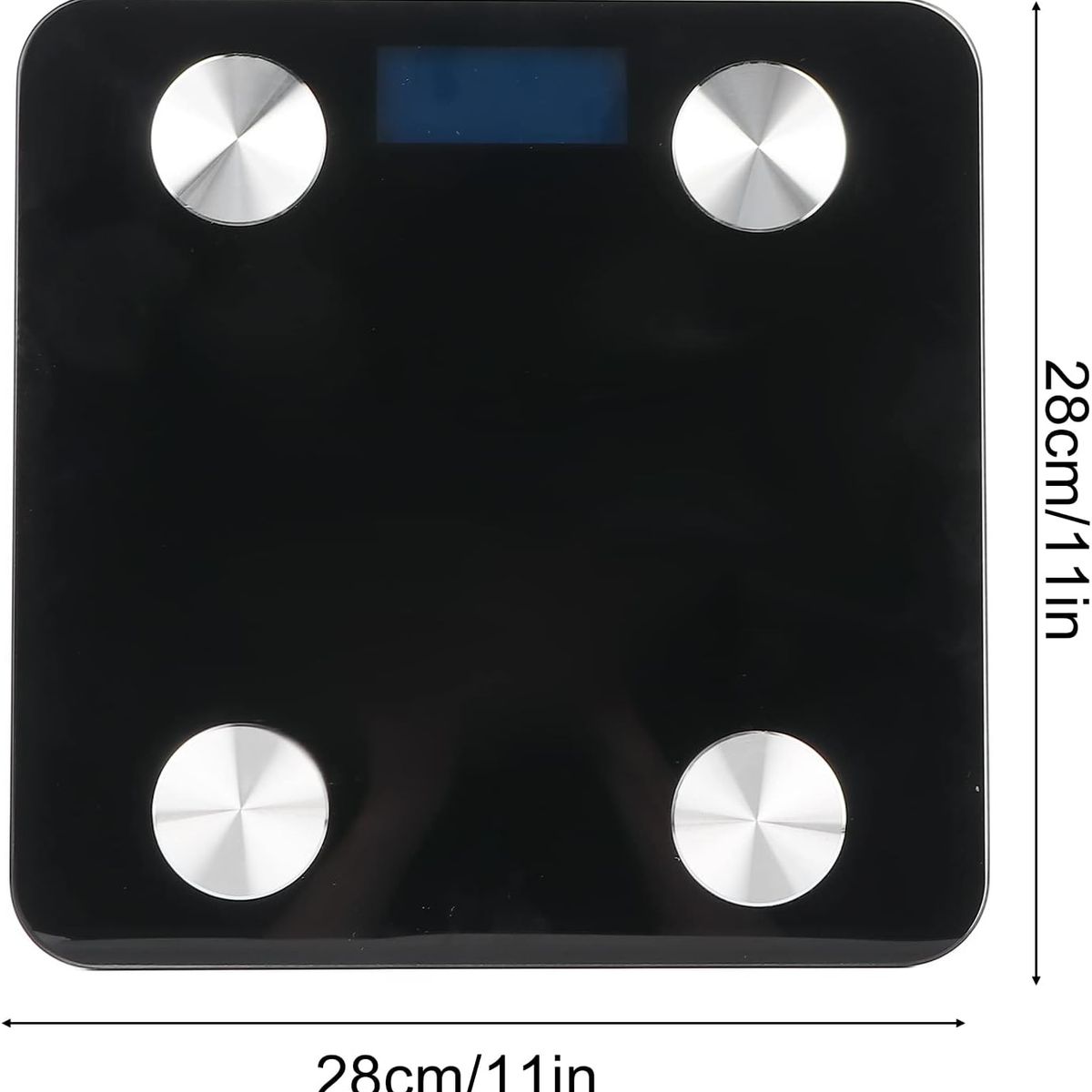 CRUSEC - Balanza Pesa Baño Usb Digital Bluetooth Recargable 180kgs
