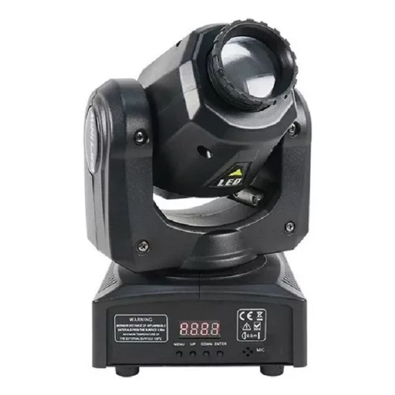 GENERICO - Foco Proyector Movil Led Rgb Dmx Audio Ritmico Disco 293001