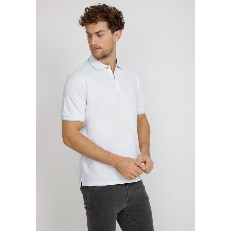 TRIAL - Polera Manga Corta hombre Casual Regular Marinni Algodón Blanco