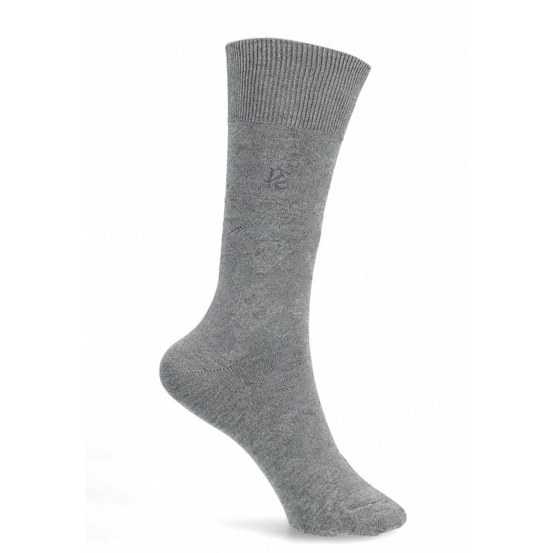 PERRY ELLIS - Calcetin Formal Rombos Navy Gris