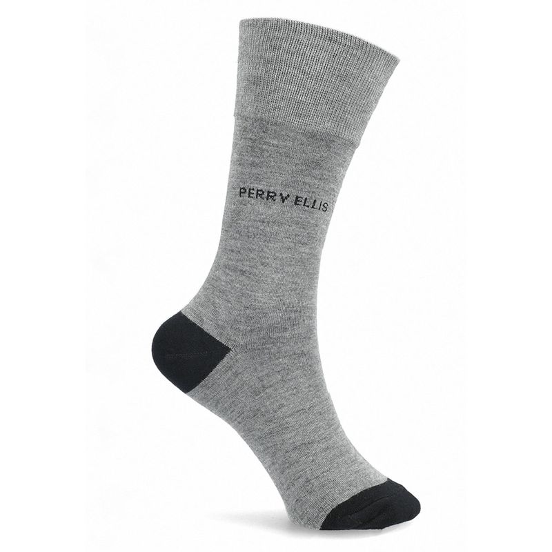 PERRY ELLIS - Calcetín Bi-Tono Gris