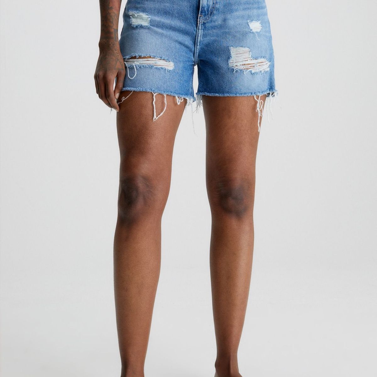 CALVIN KLEIN - Short Denim Mom Azul Calvin Klein