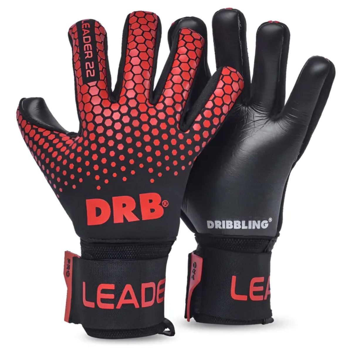 DRB - Guantes De Arquero Pro Férula Extraíble Leader Drb
