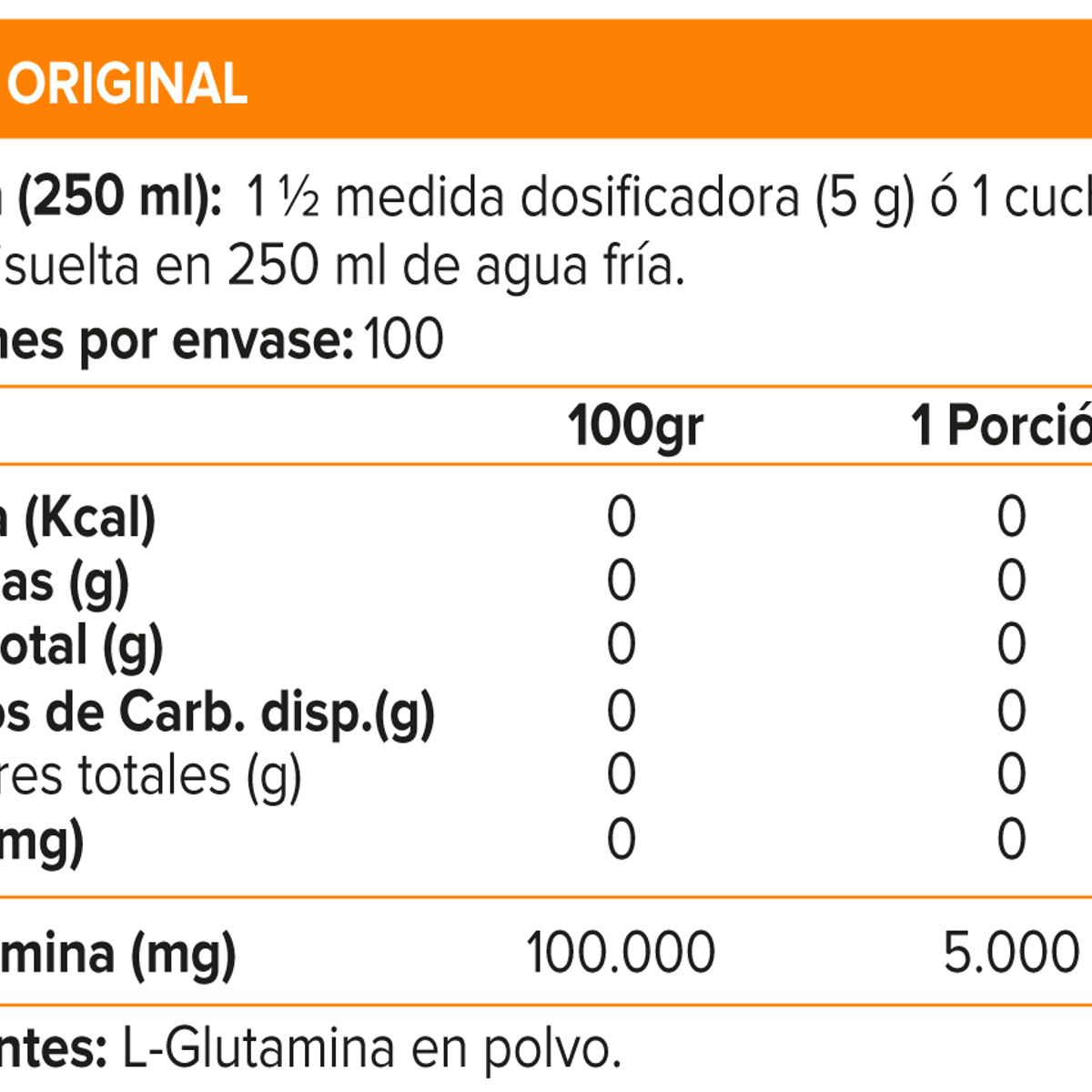 MYPROTEIN - Glutamina (500 gr) - My Protein