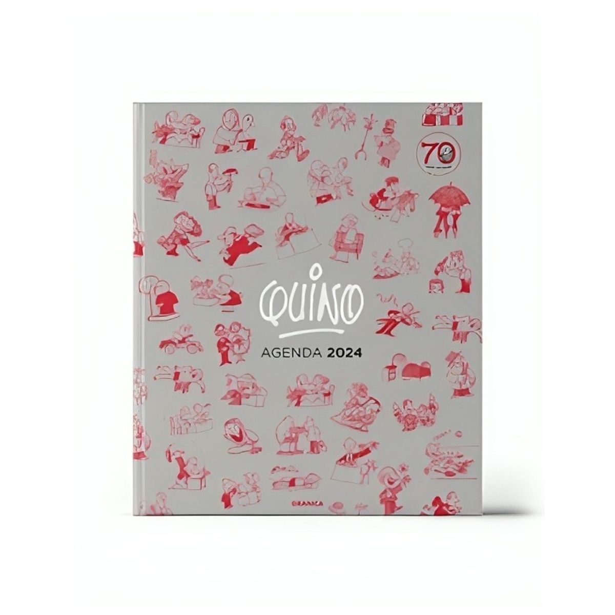 TOP10BOOKS - LIBRO Quino 2024 Ecuadernada Gris - Quino 2024 Ecuadernada Gris