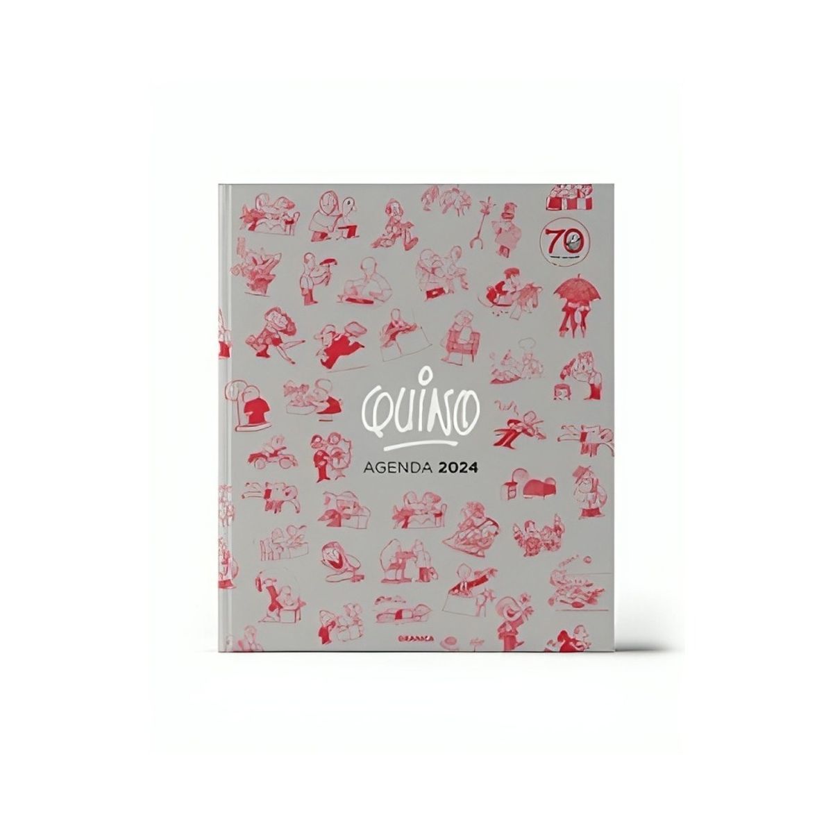 TOP10BOOKS - LIBRO Quino 2024 Ecuadernada Gris - Quino 2024 Ecuadernada Gris