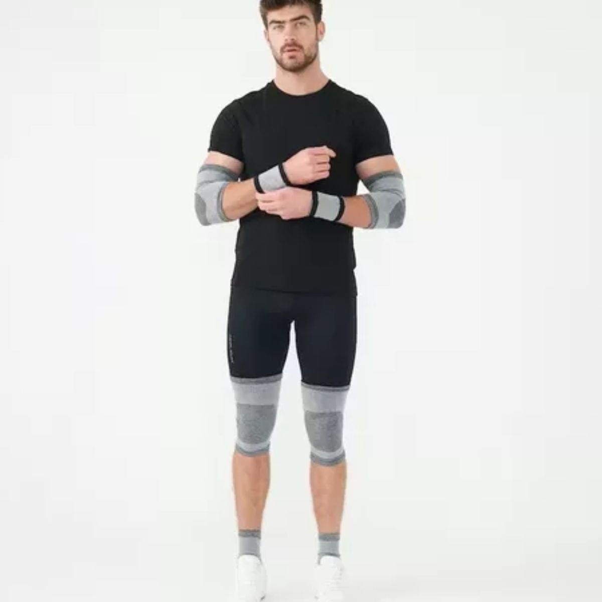 OEM - Set Completo Rodillera Tobillera Codera Muñequera de Compresion