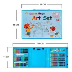 GENERICO - Maleta De Arte Y Lápices Para Niños 208 Piezas