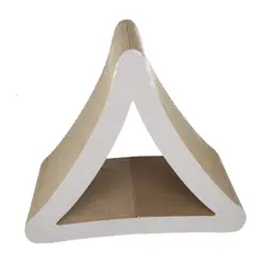 PETWOOW - Rascador de gatos con hierba gatera 45,5 x 39 x 27