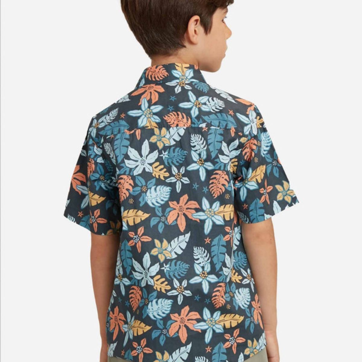 MAUI AND SONS - Camisa MC Orange Jungle Shirt Niño Multicolor Maui and Sons