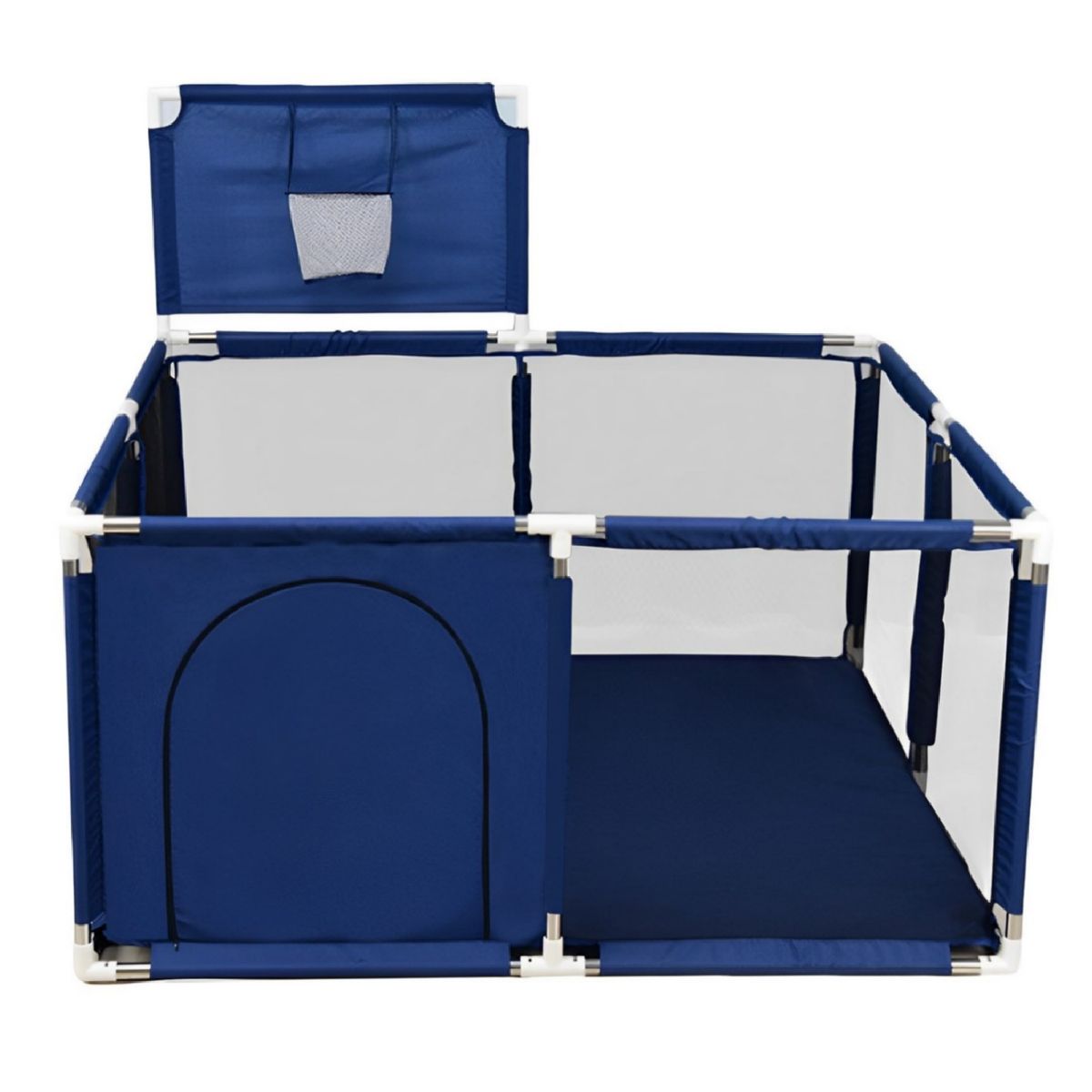 MON PETIT - Corral de Seguridad Bebe Con Aro 126x126 Cm Azul