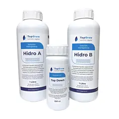 GENERICO - Solución nutritivas Hidroponía A+B 1L + Controlador para bajar Ph