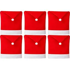 GENERICO - Pack X6 Funda Para Sillas Navidad Cubre Silla Navideñas Decorativa