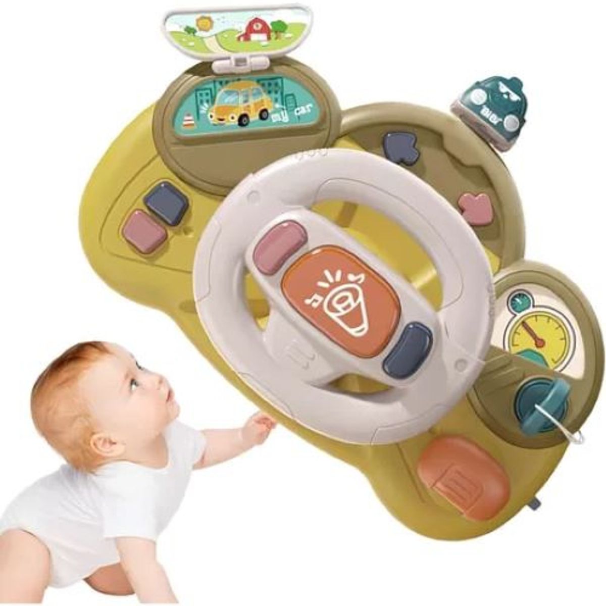 GENERICO - Volante Infantil Multifunción Para Bebé Juguetes Musicales