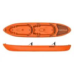 SEAFLO - KAYAK 2 PERSONA SIT ON NARANJO