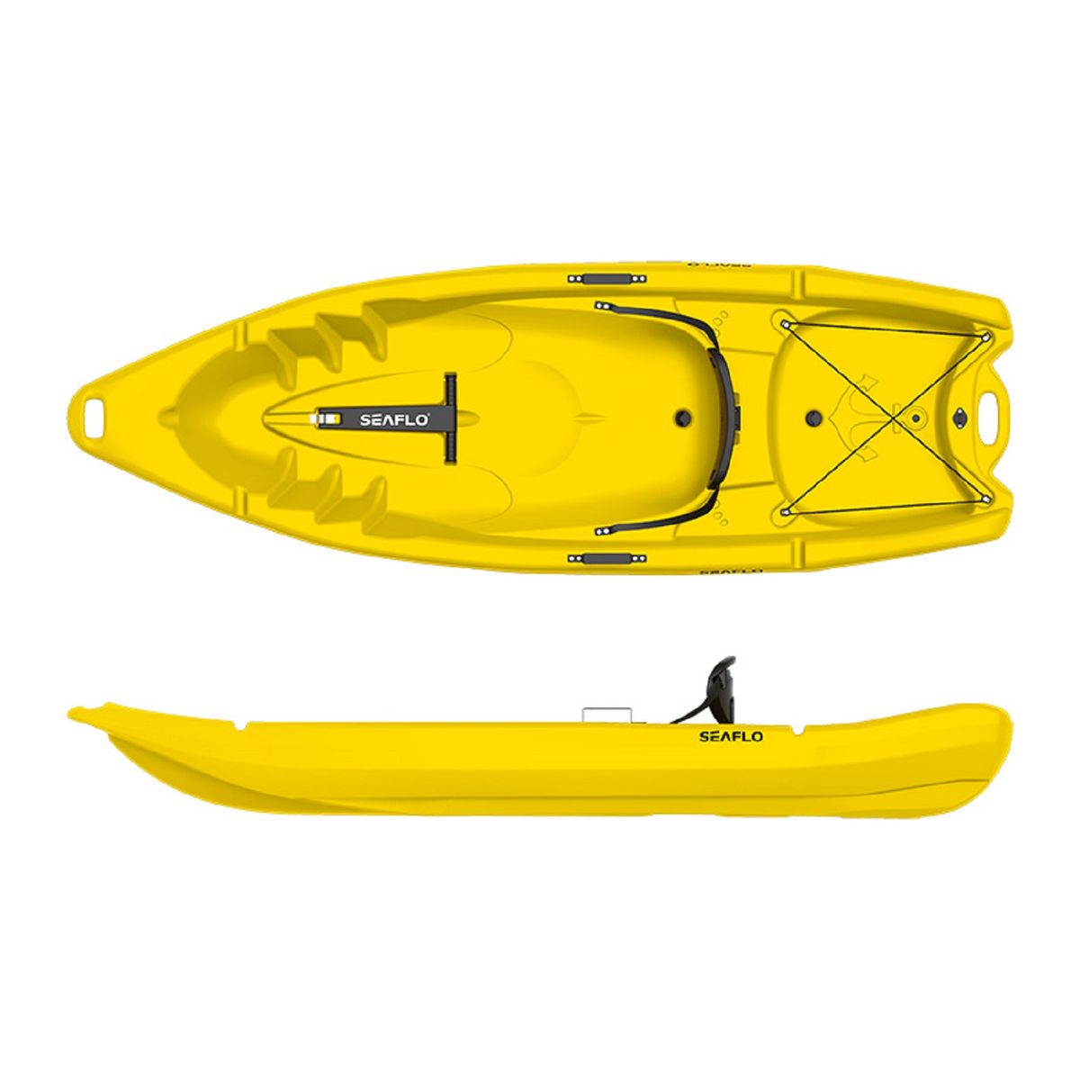 SEAFLO - KAYAK 1 PERSONA + 1 NIÑO O MASCOTA SIT ON AMARILLO