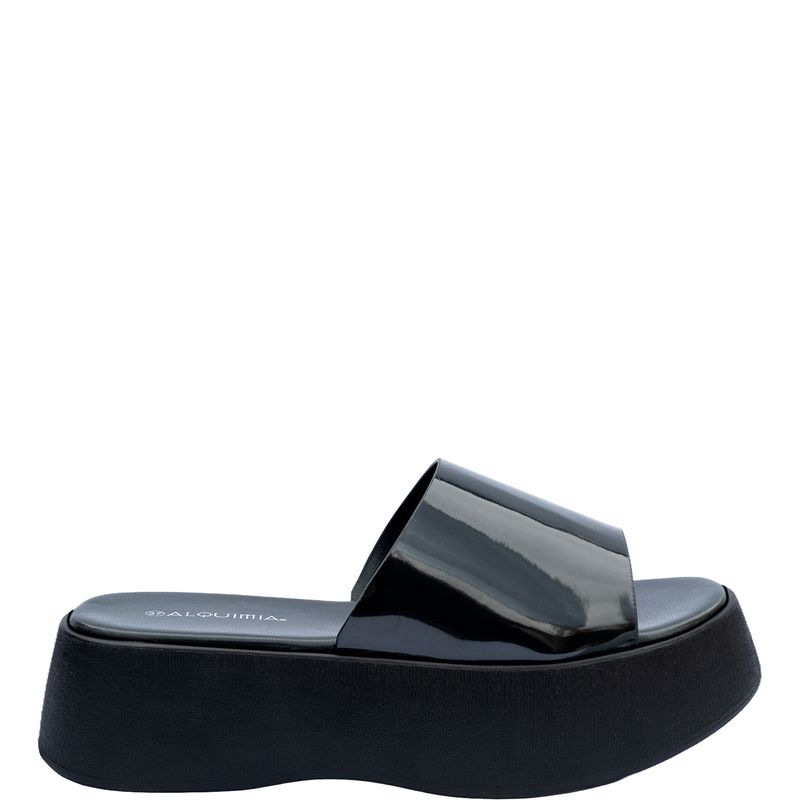 ALQUIMIA - Sandalia Plataforma Mujer Negro Moau Alquimia