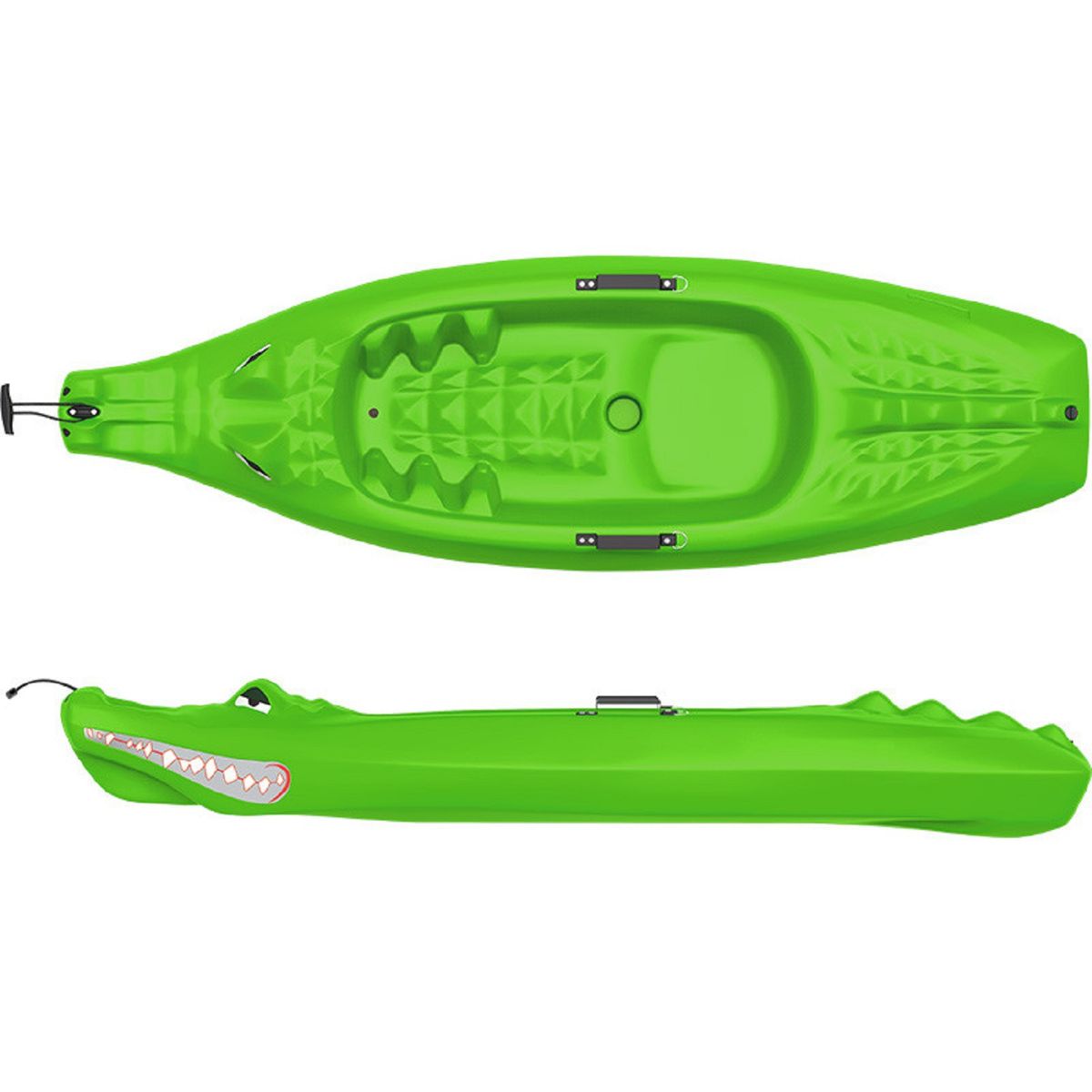 SEAFLO - KAYAK NIÑOS SIT ON COCODRILO - VERDE