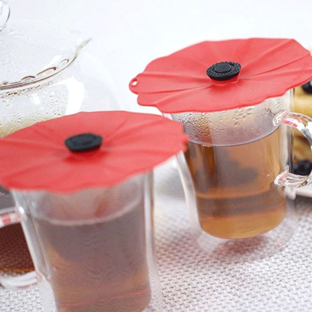 CHARLES VIANCIN - Set 2 Tapas de Silicona para Vasos Poppy Lid 10cm Charles Viancin®