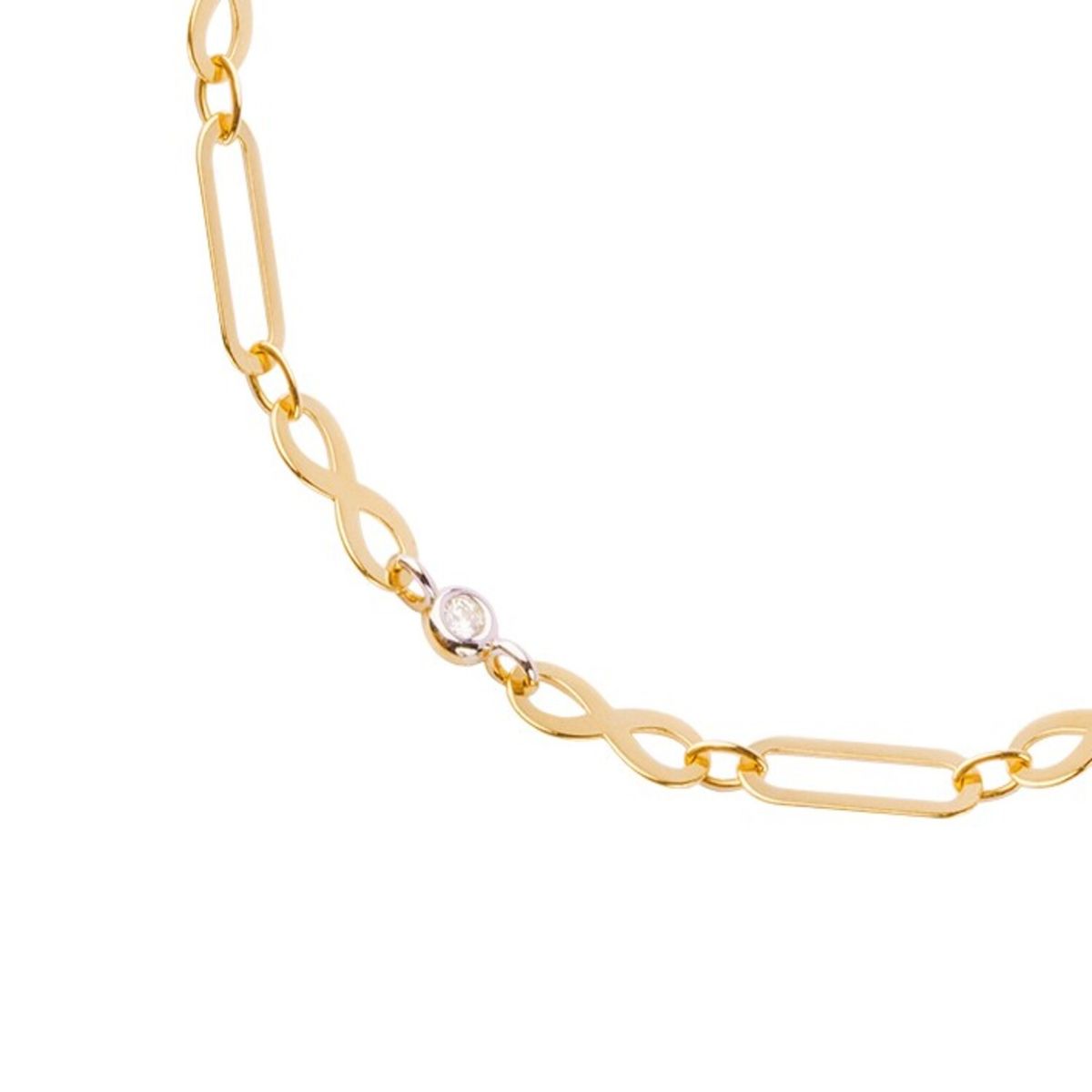 JB JOYAS BARON - Pulsera de Oro 18kt Infinito Circon