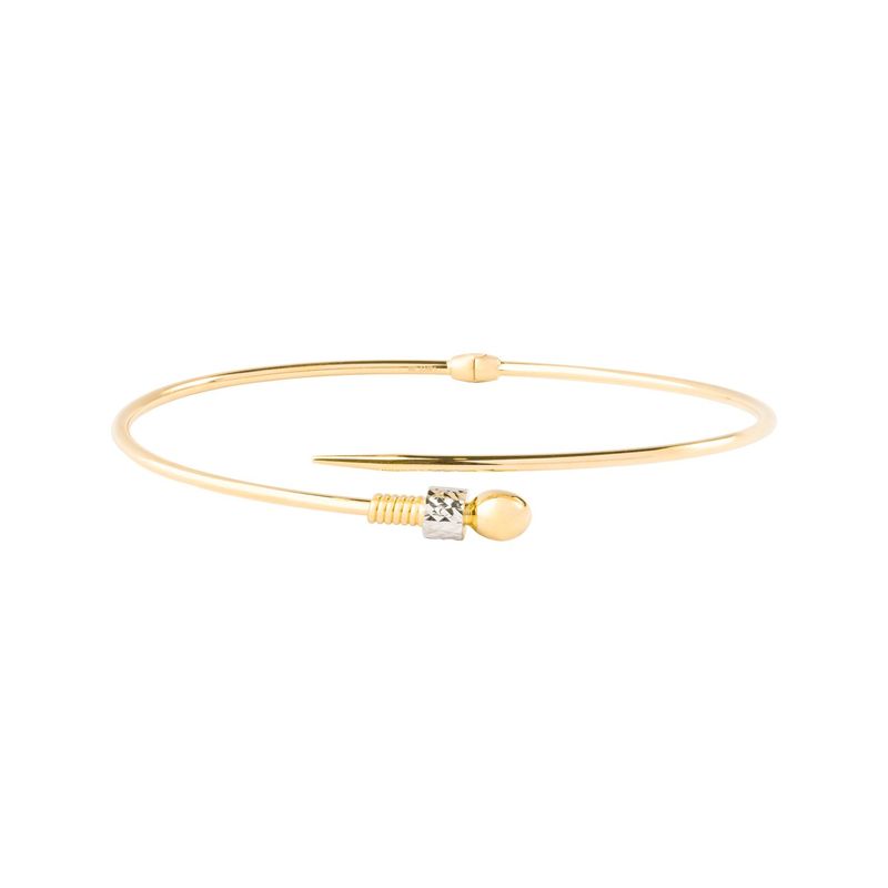 JB JOYAS BARON - Pulsera de Oro 18kt Esclava Abierta