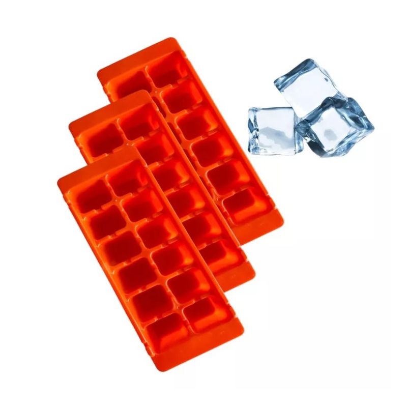 GENERICO - X3 Cubetas Hielo Cubetera Cubeta Hielo Molde Para Hielo 12c