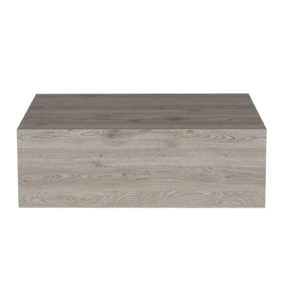 FMFURNITURE - Velador Flotante 1 Cajón - Gris 13x40x34.1 cm