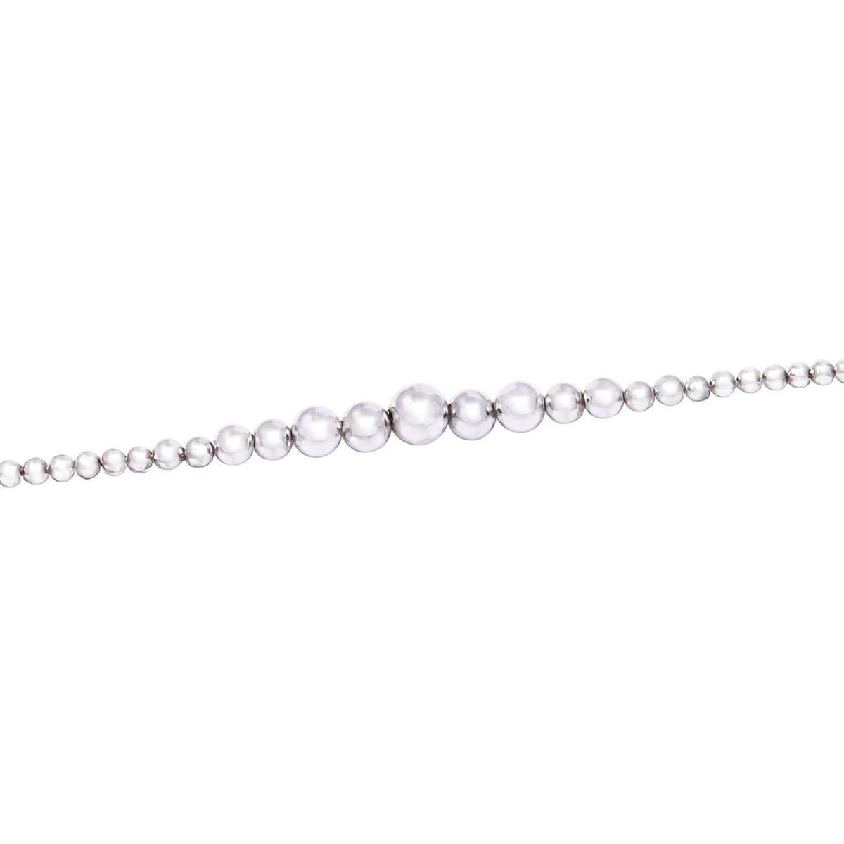 JB JOYAS BARON - Pulsera de Plata Esterlina 925 Pelotitas Menor a Mayor