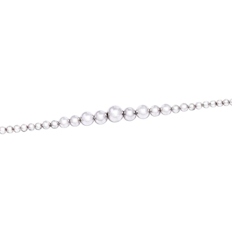 JB JOYAS BARON - Pulsera de Plata Esterlina 925 Pelotitas Menor a Mayor