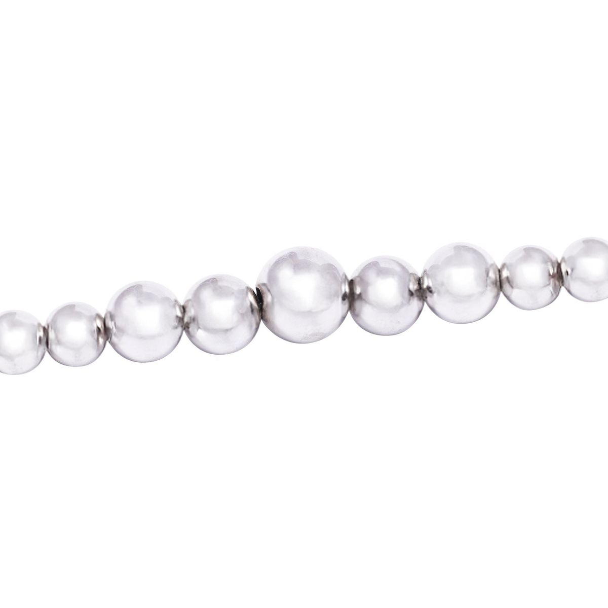 JB JOYAS BARON - Pulsera de Plata Esterlina 925 Pelotitas Menor a Mayor