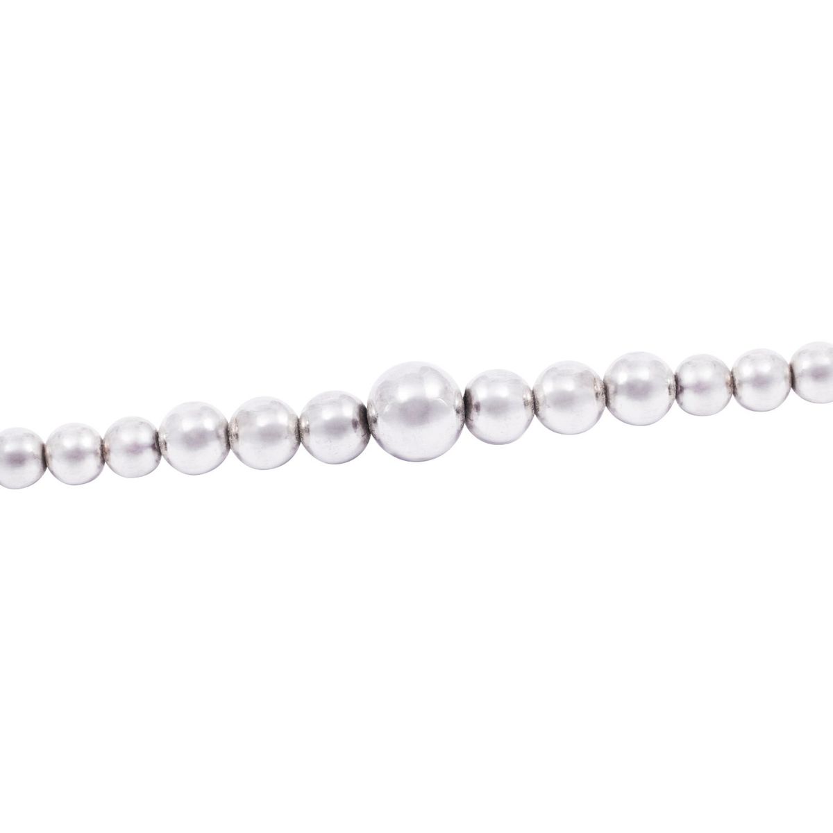 JB JOYAS BARON - Pulsera de Plata Esterlina 925 Pelotitas Pequeñas