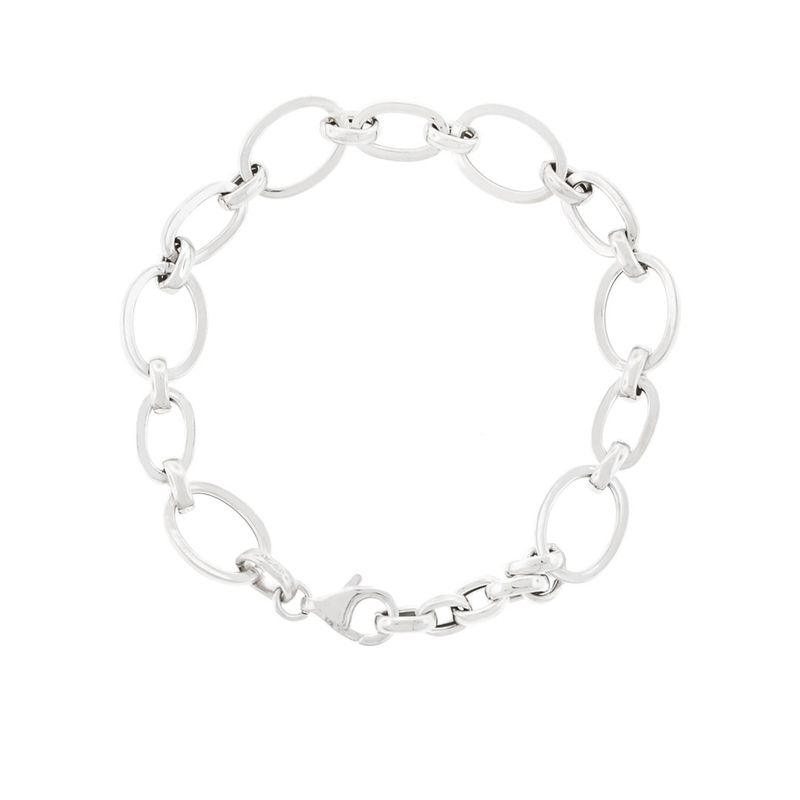 JB JOYAS BARON - Pulsera de Plata Esterlina 925 Eslabon Ovalado