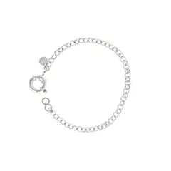 JB JOYAS BARON - Pulsera de Plata Esterlina 925 Eslabones Pequeños