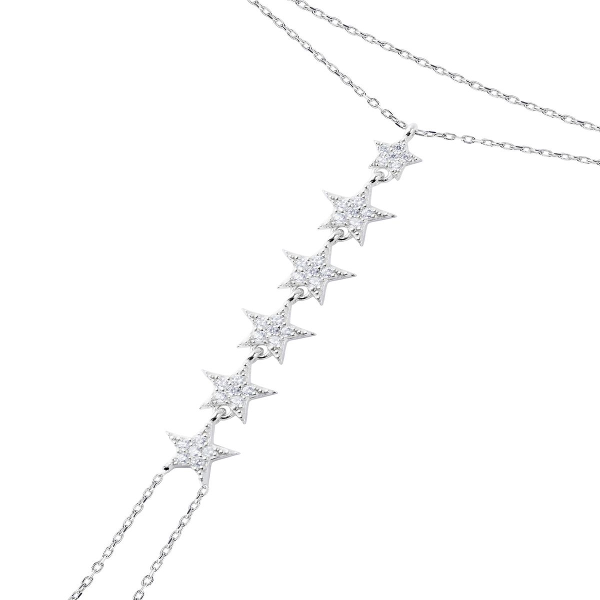 JB JOYAS BARON - Pulsera Plata Esterlina 925 Estrella Colgantes Revestido