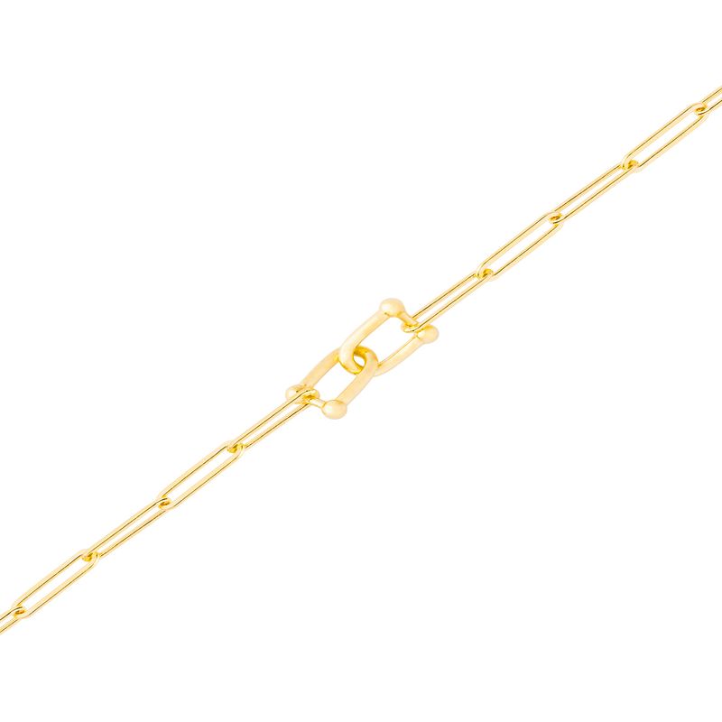 JB JOYAS BARON - Pulsera de Plata Esterlina 925 Cadenas Revestido en Oro 18kt