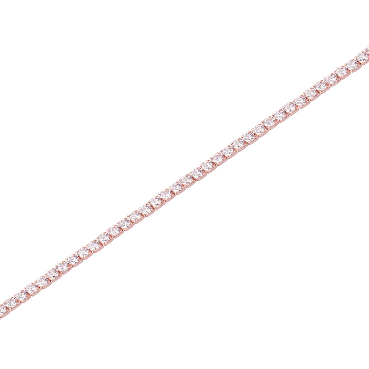 JB JOYAS BARON - Pulsera Plata Esterlina 925 Circonitas Rose Revestido