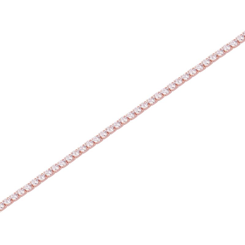 JB JOYAS BARON - Pulsera Plata Esterlina 925 Circonitas Rose Revestido