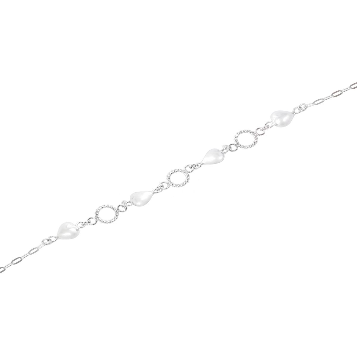 JB JOYAS BARON - Pulsera de Plata Esterlina 925 Corazon Ajustable 195