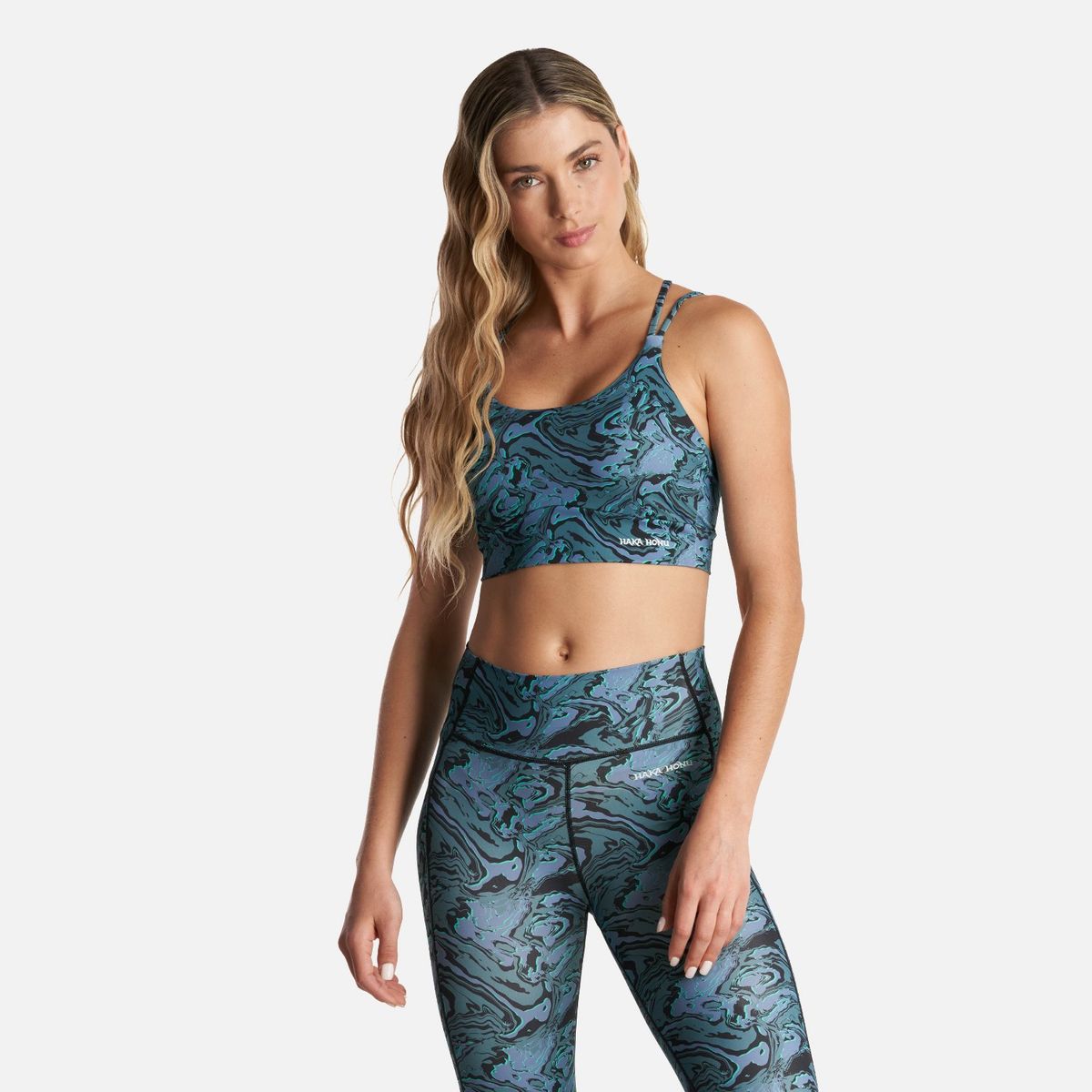 HAKA HONU - Peto Mujer Copihue Print Azul Haka Honu