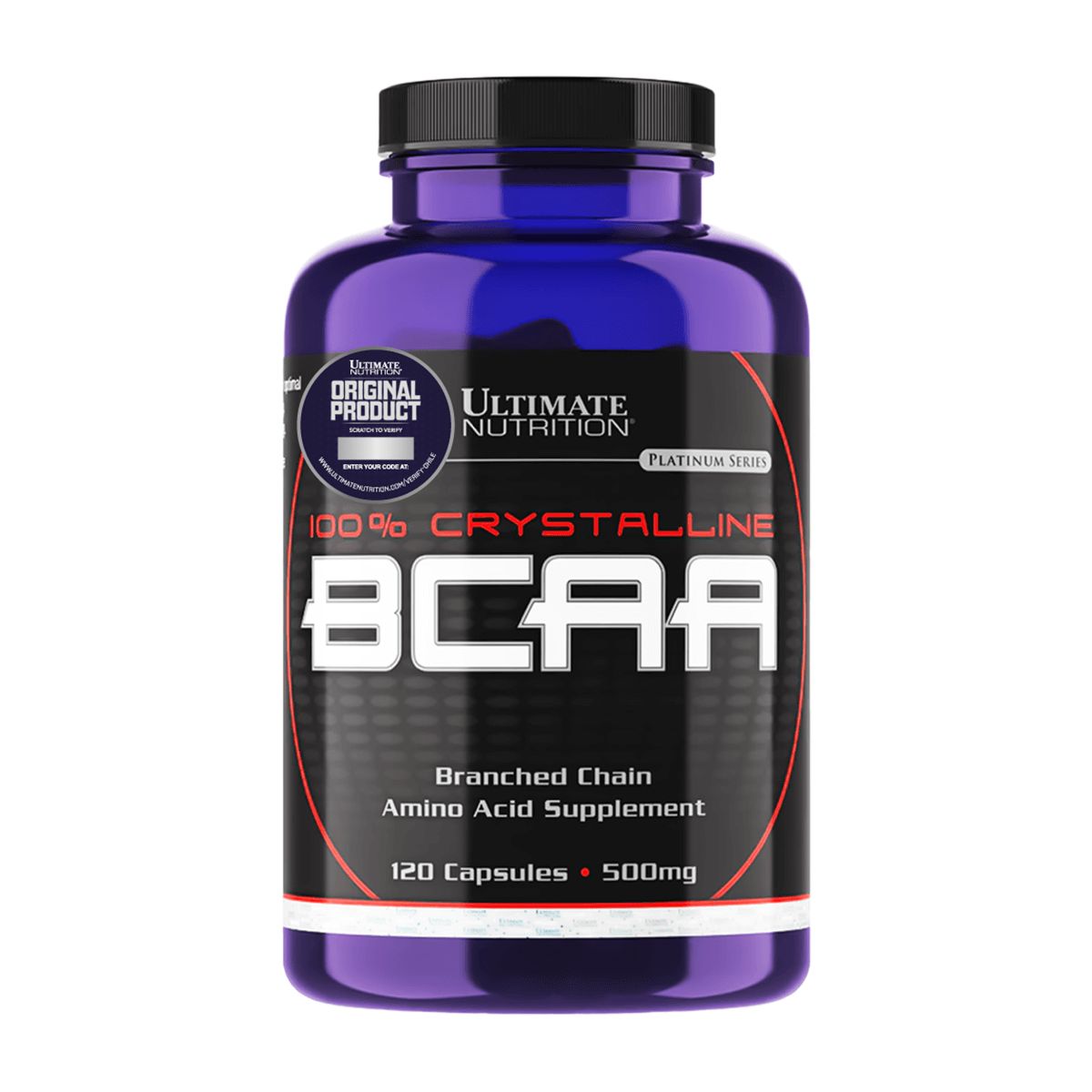 ULTIMATE NUTRITION - BCAA 500 mg, Aminoácidos (120 caps) - Original